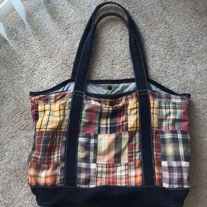 J. Crew patchwork bag